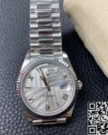 EW Factory Fake Rolex Day Date 228239-83419 Silver Gray Dial