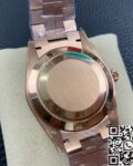 EW Factory Fake Rolex Day Date M228235 Black Dial Rose Gold Watch