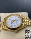 EW Factory Fake Rolex Day Date M228238-0042 White Dial Gold Watch