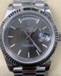 EW Factory Replica Rolex Day Date M228239-0002 Silver Ruled Dial