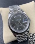 EW Factory Replica Rolex Day Date M228239-0002 Silver Ruled Dial