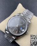 EW Factory Replica Rolex Day Date M228239-0002 Silver Ruled Dial