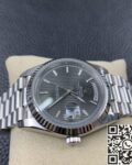 EW Factory Replica Rolex Day Date M228239-0002 Silver Ruled Dial