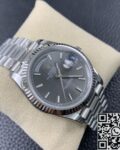 EW Factory Replica Rolex Day Date M228239-0002 Silver Ruled Dial