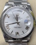 EW Factory Fake Rolex Day Date M228236-0010 White Dial