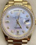 EW Factory Replica Rolex Day Date M128348RBR-0017 Ladies Gold Watch