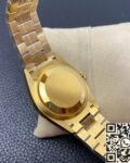 EW Factory Replica Rolex Day Date M128238-0022 Brown Dial Ladies Gold Watch