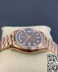 EW Factory Replica Rolex Day Date M128235-0037 Gradient Brown Dial Ladies Rose Gold Watch