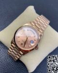 EW Factory Replica Rolex Day Date M128235-0037 Rose Gold Dial Ladies Rose Gold Watch