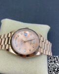 EW Factory Replica Rolex Day Date M128235-0037 Rose Gold Dial Ladies Rose Gold Watch