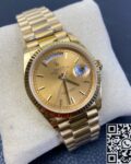 EW Factory Replica Rolex Day Date M128235-0037 Champagne Gold Watch