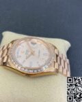 EW Factory Custom Rolex Day Date Rose Gold Diamond Watch