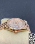 EW Factory Custom Rolex Day Date Rose Gold Diamond Watch