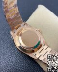 EW Factory Custom Rolex Day Date Rose Gold Diamond Watch