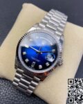 EW Factory Fake Rolex Day Date M128239-0023 Gradient Blue Dial