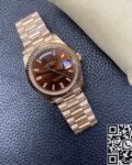 Replica Iced Out Rolex - Day Date Rose Gold Diamond BP Factory