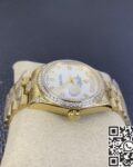 Iced Out Rolex Replica Day Date M128348RBR Gold Diamond