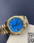 EW Factory Replica Rolex - Day Date Turquoise Dial Gold Watches