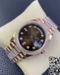 EW Factory Replica Rolex Day Date M218345RBR-0041 Rose Gold Watches