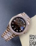 EW Factory Replica Rolex Day Date M218345RBR-0041 Rose Gold Watches