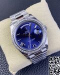 EW Factory Replica Rolex Day Date 228349RBR-0005 Blue Dial Diamond Watch