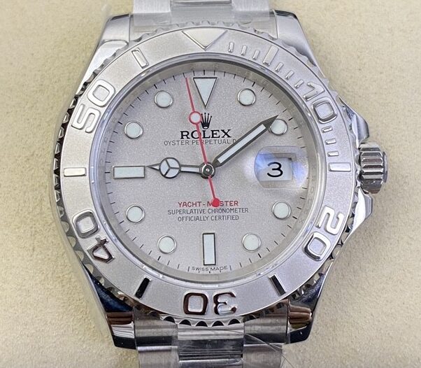 AR Factory Fake Rolex Yacht Master 16622 Silver Gray Dial Size 40mm Series