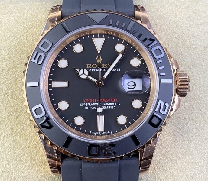 VS Factory Fake Rolex Yacht Master M126655-0002 Rose Gold Watches