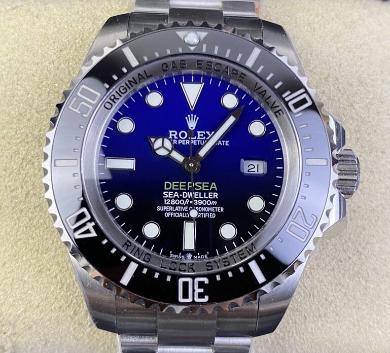 V9 Factory Fake Rolex Sea-Dweller M126660-0002 Gradient Blue Dial