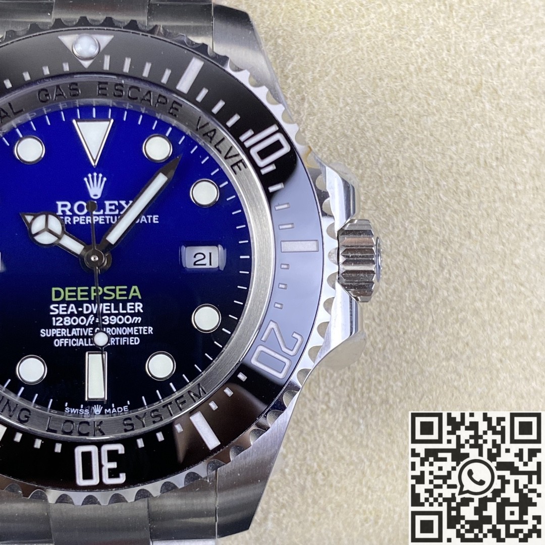 V9 Factory Fake Rolex Sea-Dweller M126660-0002 Gradient Blue Dial