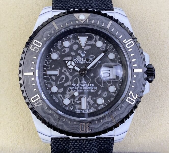 DIW Factory Custom Rolex Sea-Dweller Carbon Fiber Case Watch