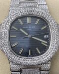 R8 Factory Fake Patek Philippe Nautilus 5711 Blue Diamond Dial