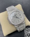 R8 Factory Fake Patek Philippe Nautilus 5711 Full Diamond Watch