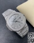 R8 Factory Fake Patek Philippe Nautilus 5711 Full Diamond Watch