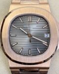 PPF Factory Fake Patek Philippe Nautilus 5711R-001 Rose Gold Watches