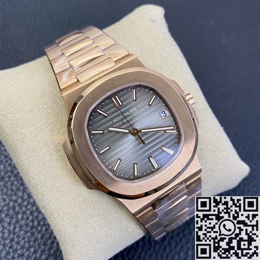 PPF Factory Fake Patek Philippe Nautilus 5711R-001 Rose Gold Watches