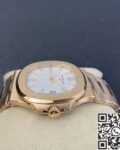 PPF Factory Fake Patek Philippe Nautilus 5711R White Dial Rose Gold Watches