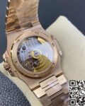 PPF Factory Fake Patek Philippe Nautilus 5711R White Dial Rose Gold Watches