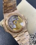 PPF Factory Fake Patek Philippe Nautilus 5711R White Dial Rose Gold Watches