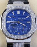 GR Factory Fake Patek Philippe Nautilus 5724 Diamond Bezel