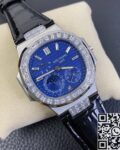 GR Factory Fake Patek Philippe Nautilus 5724 Diamond Bezel