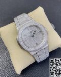 PPF Factory Fake Patek Philippe Nautilus 5719/1G-001 Full Diamond Watch