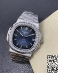 PPF Factory Fake Patek Philippe Nautilus 5711 Diamond Bezel Watches