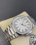 PPF Factory Replica Patek Philippe Nautilus 5711 White Dial Diamond Bezel Watches