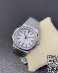 PPF Factory Replica Patek Philippe Nautilus 5711 White Dial Diamond Bezel Watches