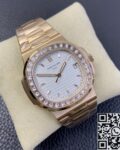 PPF Factory Replica Patek Philippe Nautilus 5711 Rose Gold Watches Diamond Bezel