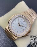 PPF Factory Replica Patek Philippe Nautilus 5711 Rose Gold Watches Diamond Bezel