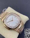 PPF Factory Replica Patek Philippe Nautilus 5711 Rose Gold Watches Diamond Bezel