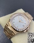 PPF Factory Replica Patek Philippe Nautilus 5711 Rose Gold Watches Diamond Bezel