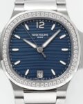 PPF Factory Replica Patek Philippe Nautilus 7118/1200A-001 Blue Dial Diamond Bezel