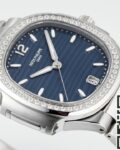 PPF Factory Replica Patek Philippe Nautilus 7118/1200A-001 Blue Dial Diamond Bezel